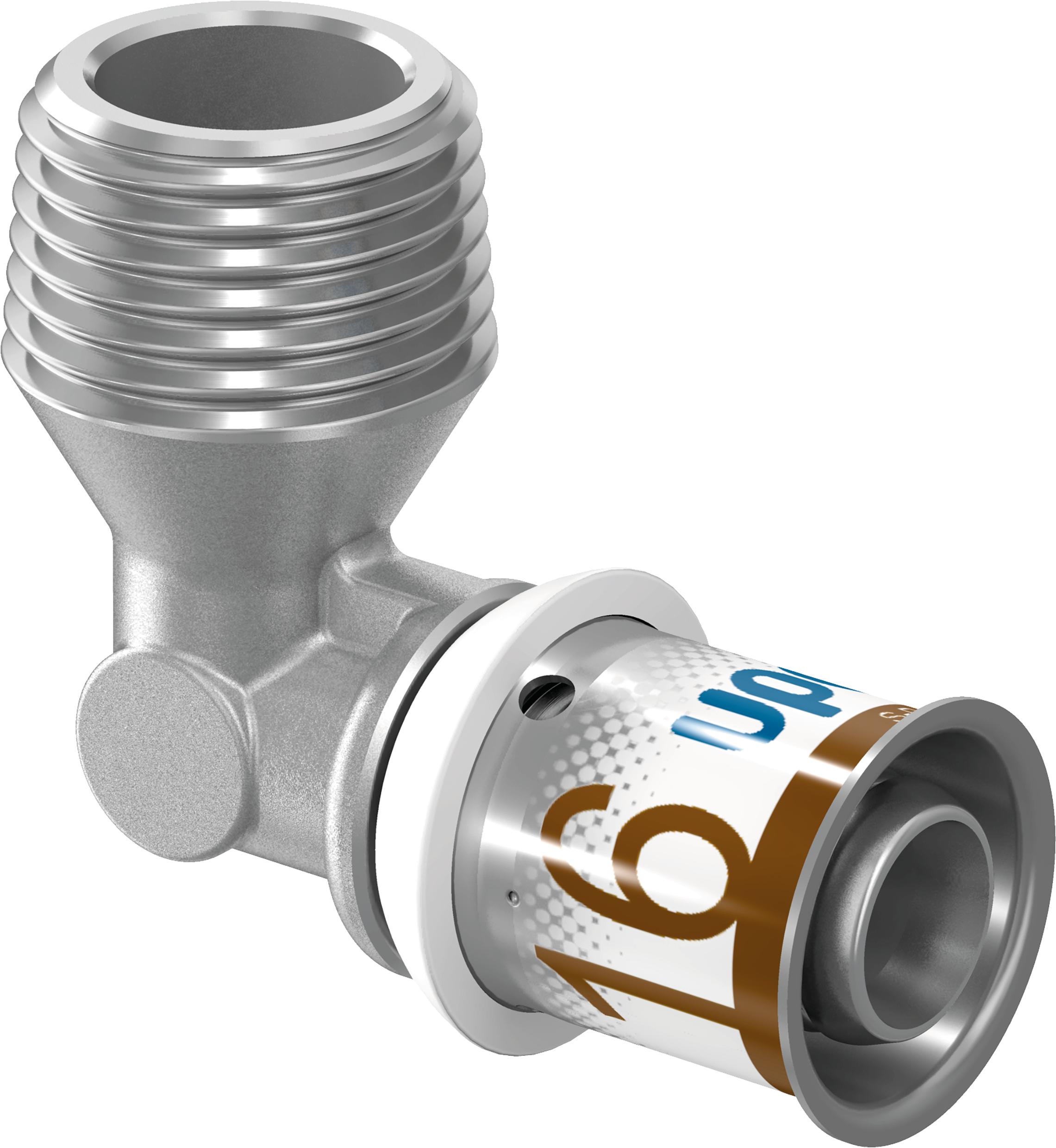 Coude 90° Uponor à sertir avec filetage mâle